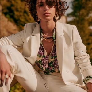 Sézane Christie jacket in white 34